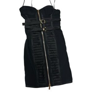 DSquared2 Black Belted Bustier Dress Size 42